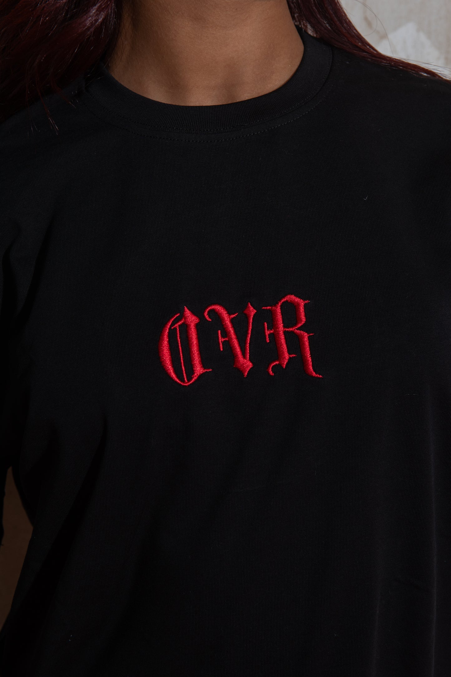 Black x Red Stitched Tee